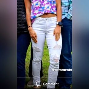 White distressed Refuge jeans